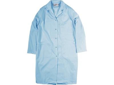 Womens Lab Coat with Snap Closures and Three Pockets 